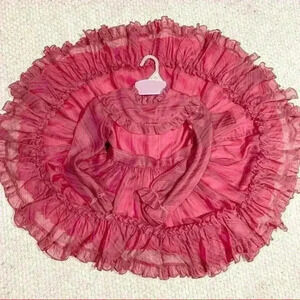 Vintage Martha’s Miniatures ruffle pageant dress